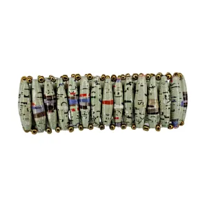 Recycled Paper Bead Bracelet - Calm