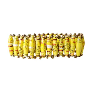 Recycled Paper Bead Bracelet - Faith