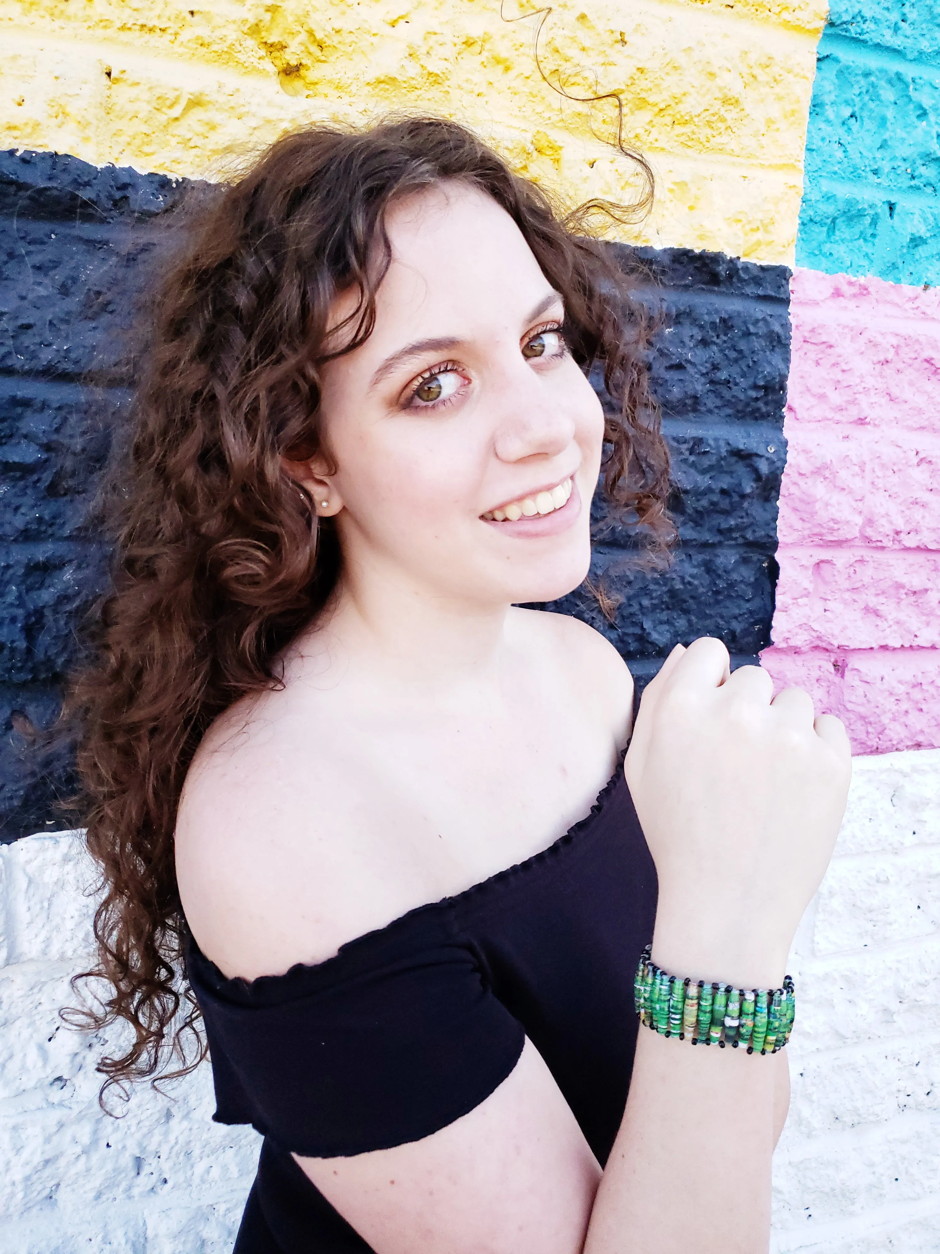 Recycled Paper Bead Bracelet - Grow