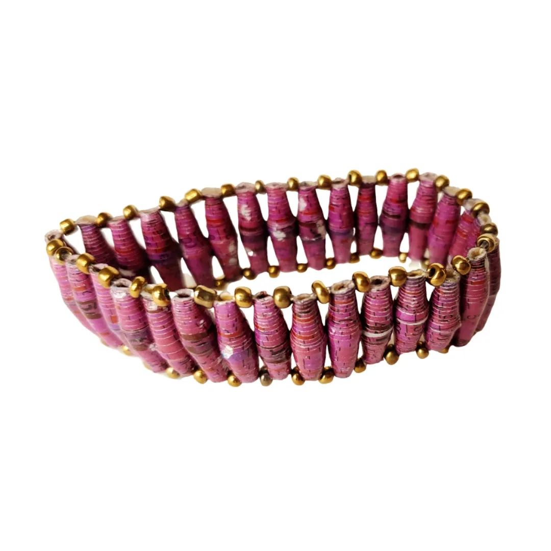 Recycled Paper Bead Bracelet - Integrity