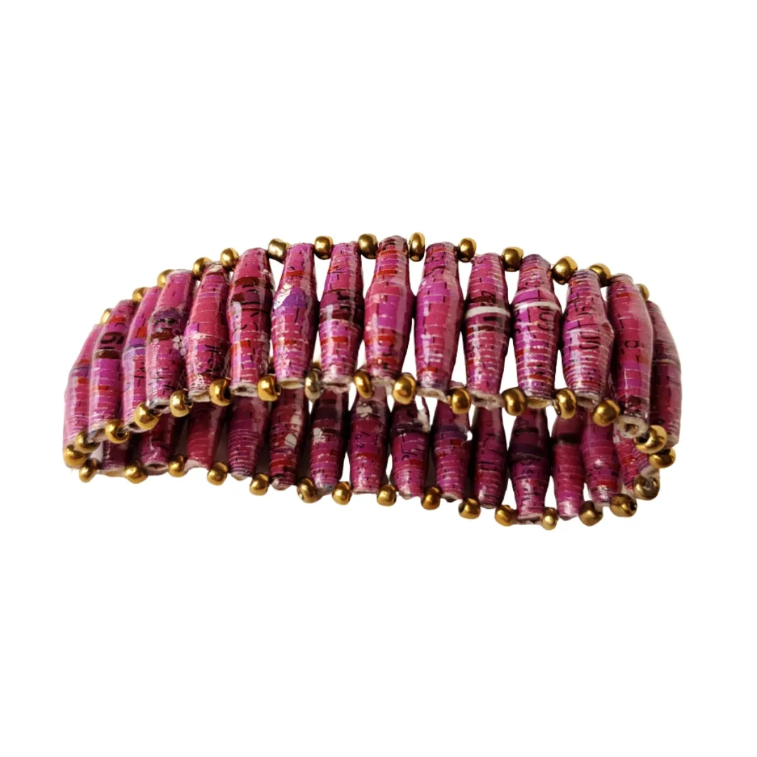 Recycled Paper Bead Bracelet - Integrity
