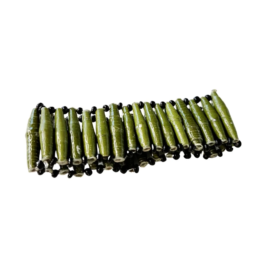 Recycled Paper Bead Bracelet - Nurture