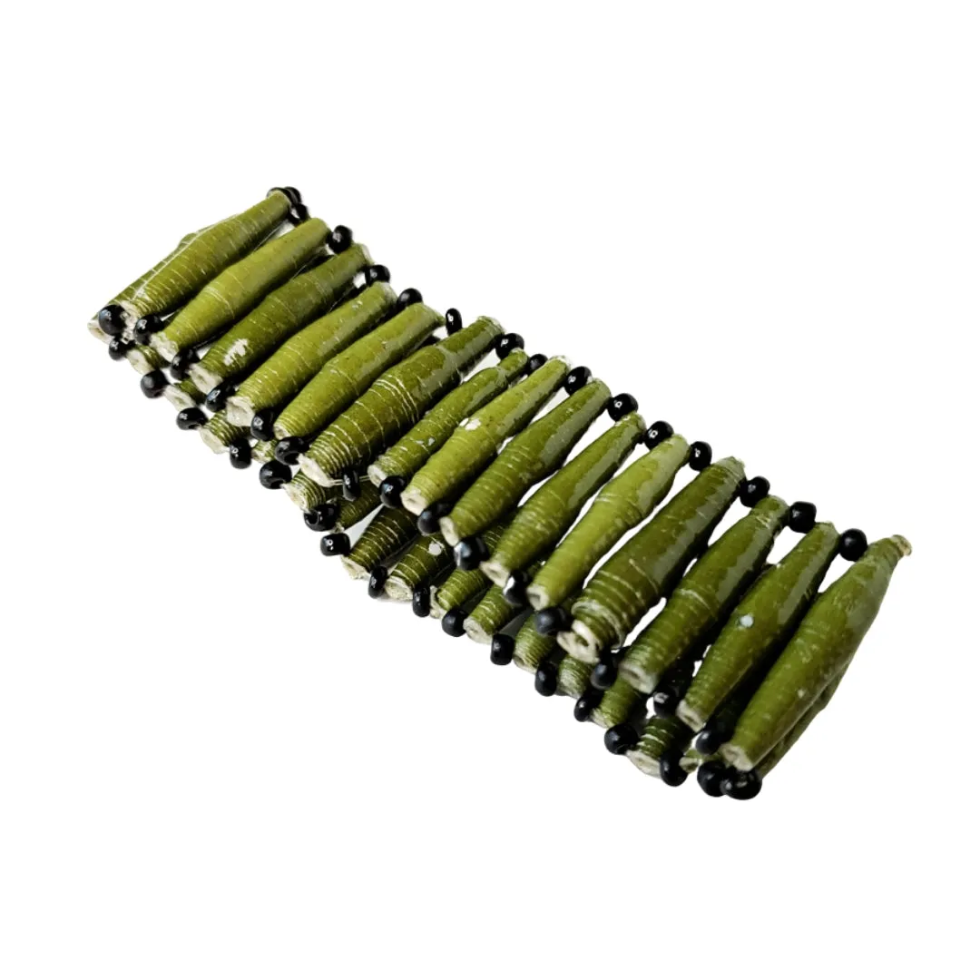 Recycled Paper Bead Bracelet - Nurture