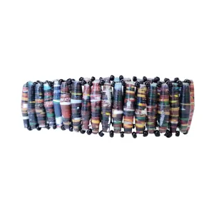 Recycled Paper Bead Bracelet - Refuge