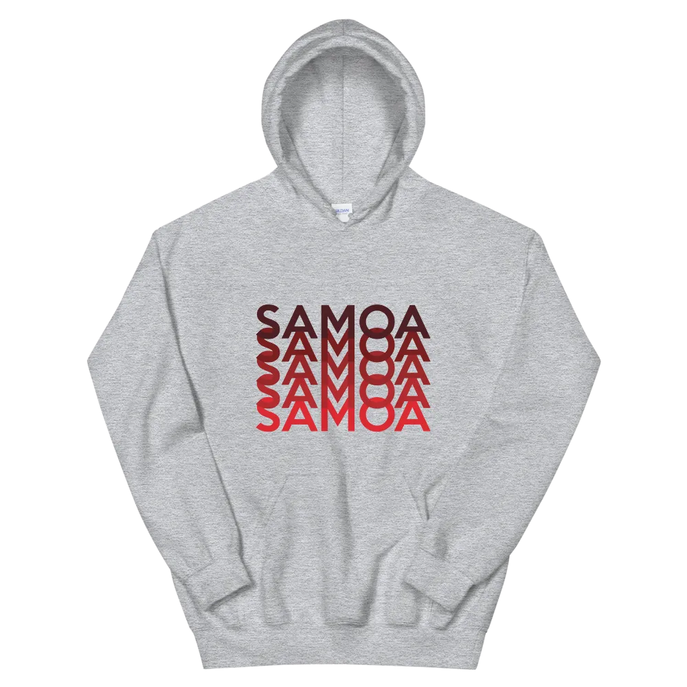 Red Samoa Repeat *ADULT HOODIE*