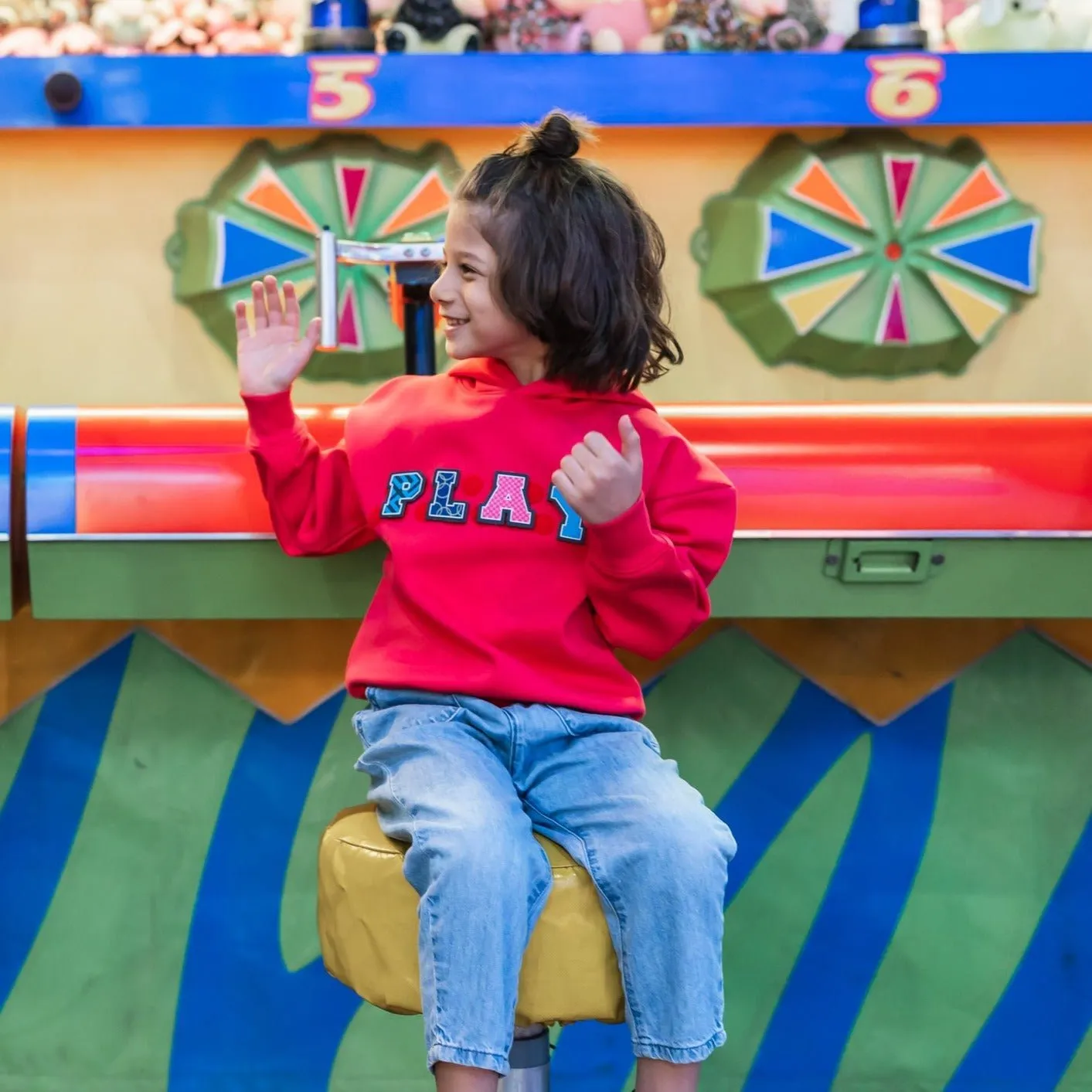 Red Velcro Patch Hoodie - Unisex