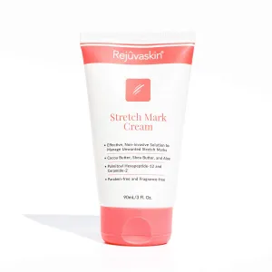 Rejuvaskin Stretch Mark Cream – Helps Improve and Prevent Stretch Marks – Cocoa Butter, Aloe, Shea - 3Fl Oz-90mL