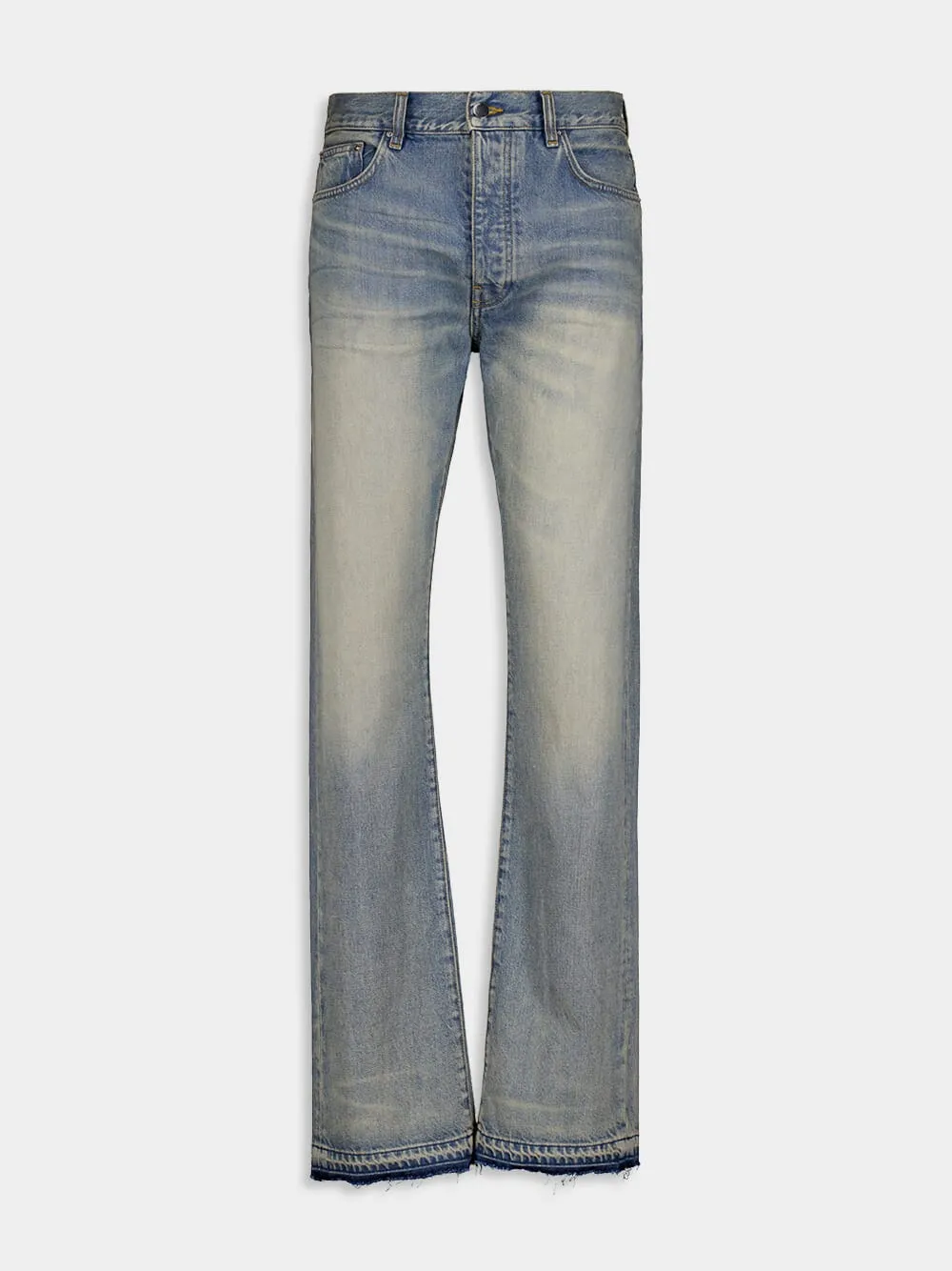 Release Hem Straight Jeans
