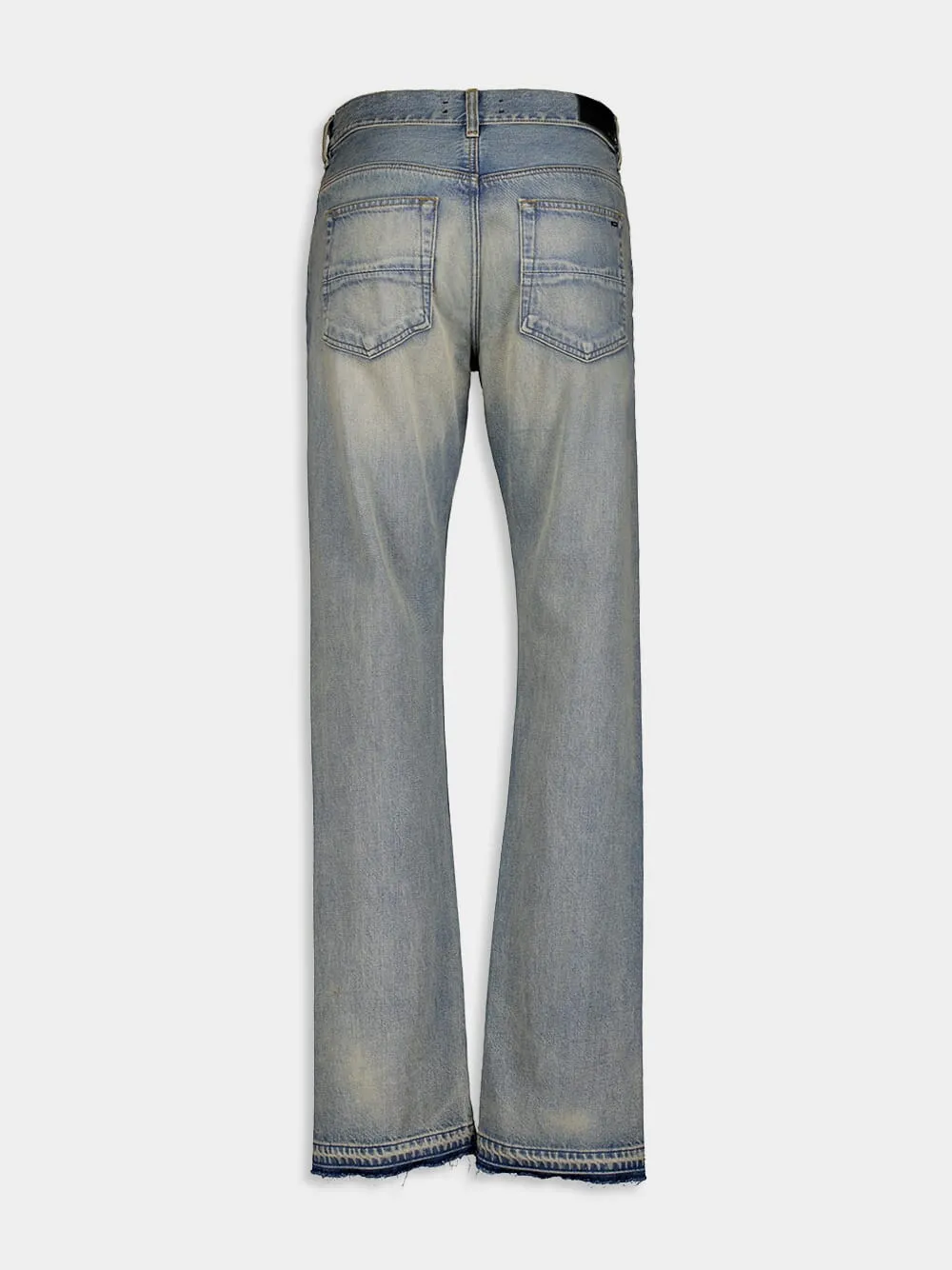 Release Hem Straight Jeans