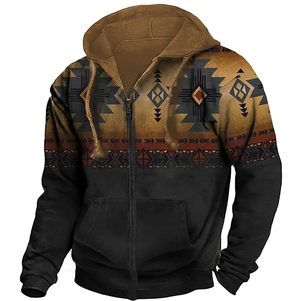 Retro outdoor jacket | vintage hoodie for men