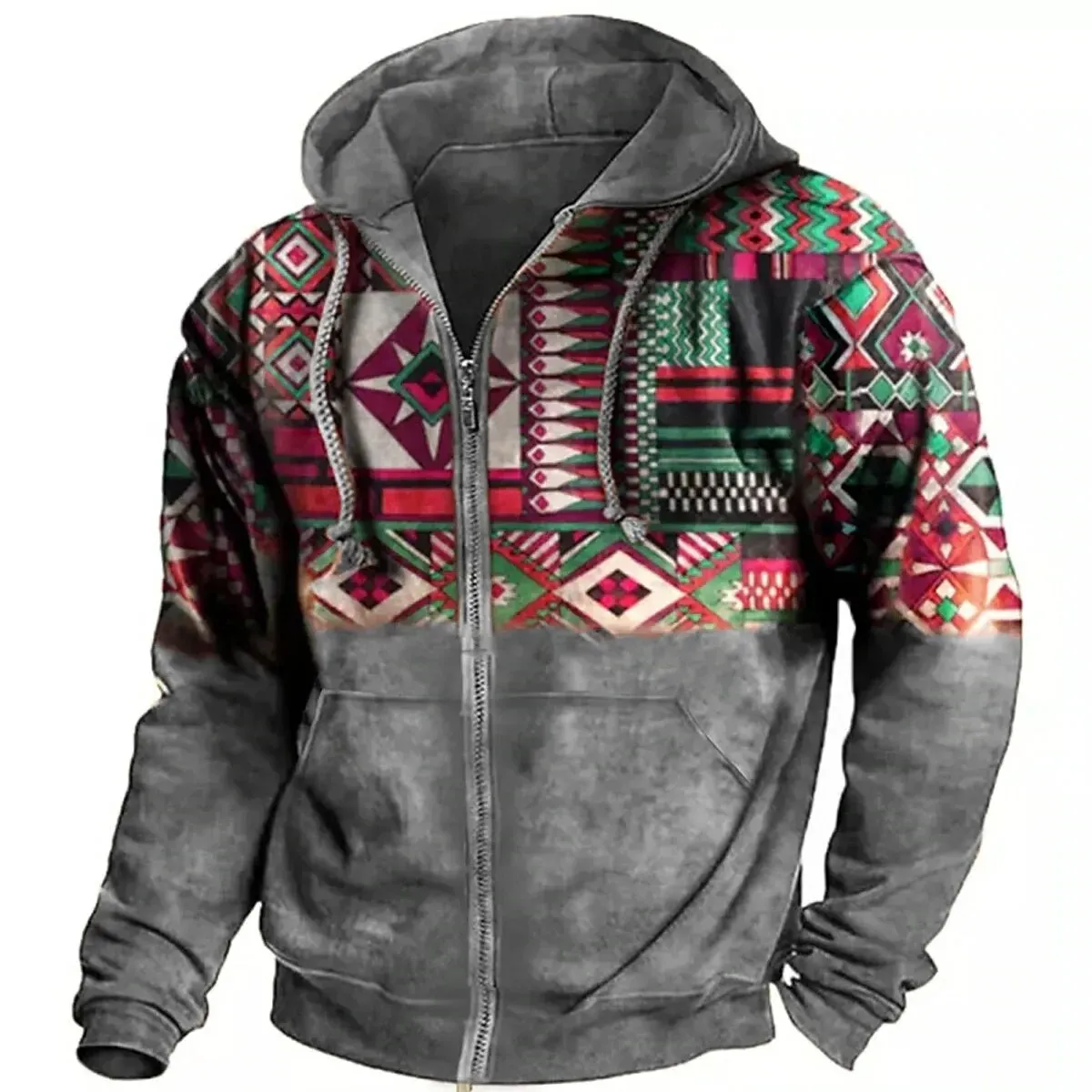 Retro outdoor jacket | vintage hoodie for men