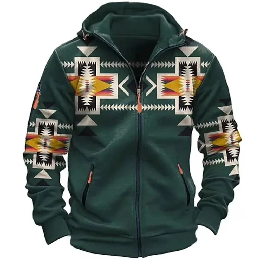 Retro outdoor jacket | vintage hoodie for men