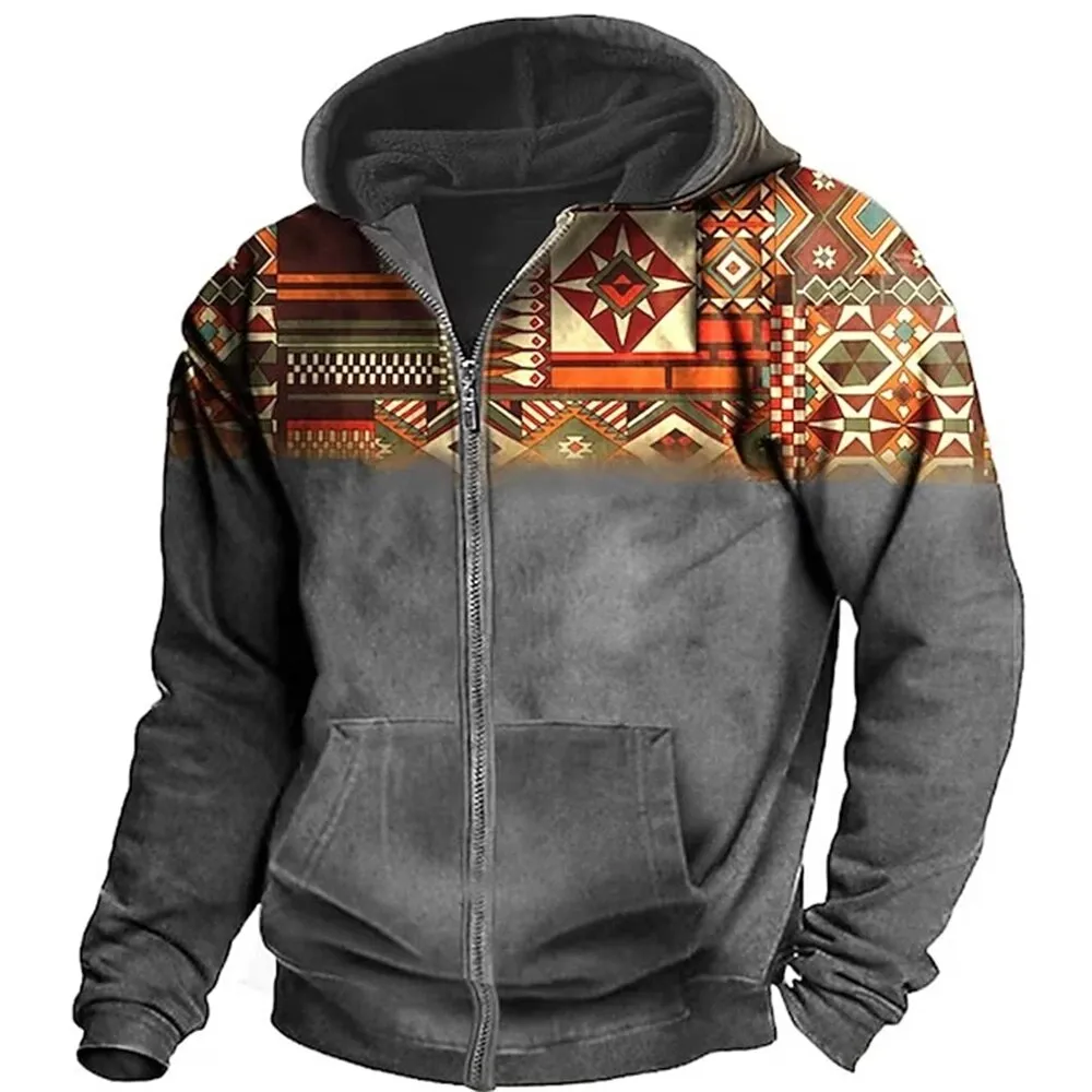 Retro outdoor jacket | vintage hoodie for men
