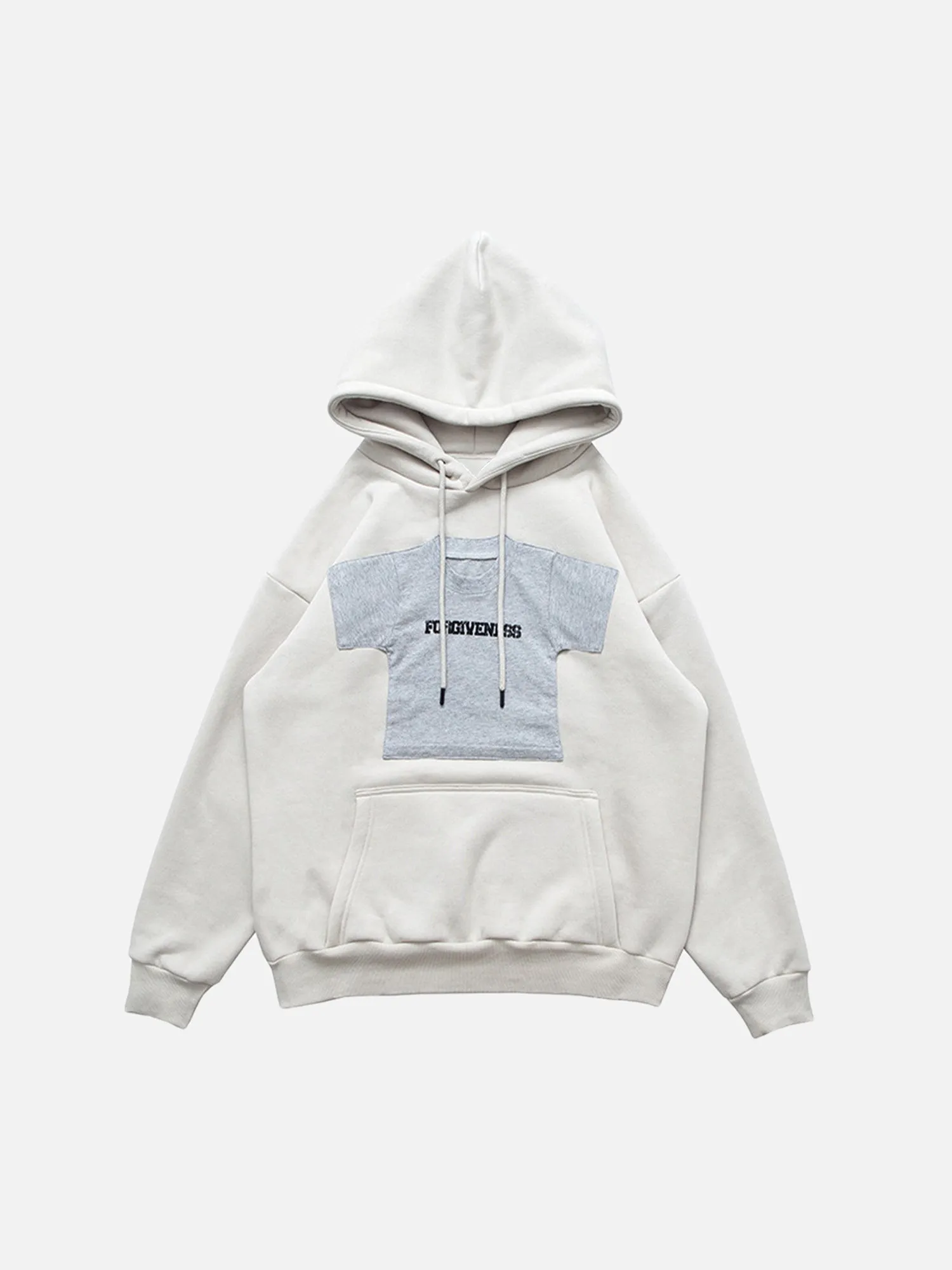 Rimiro - American Retro Fun Patchwork Velvet Hoodie