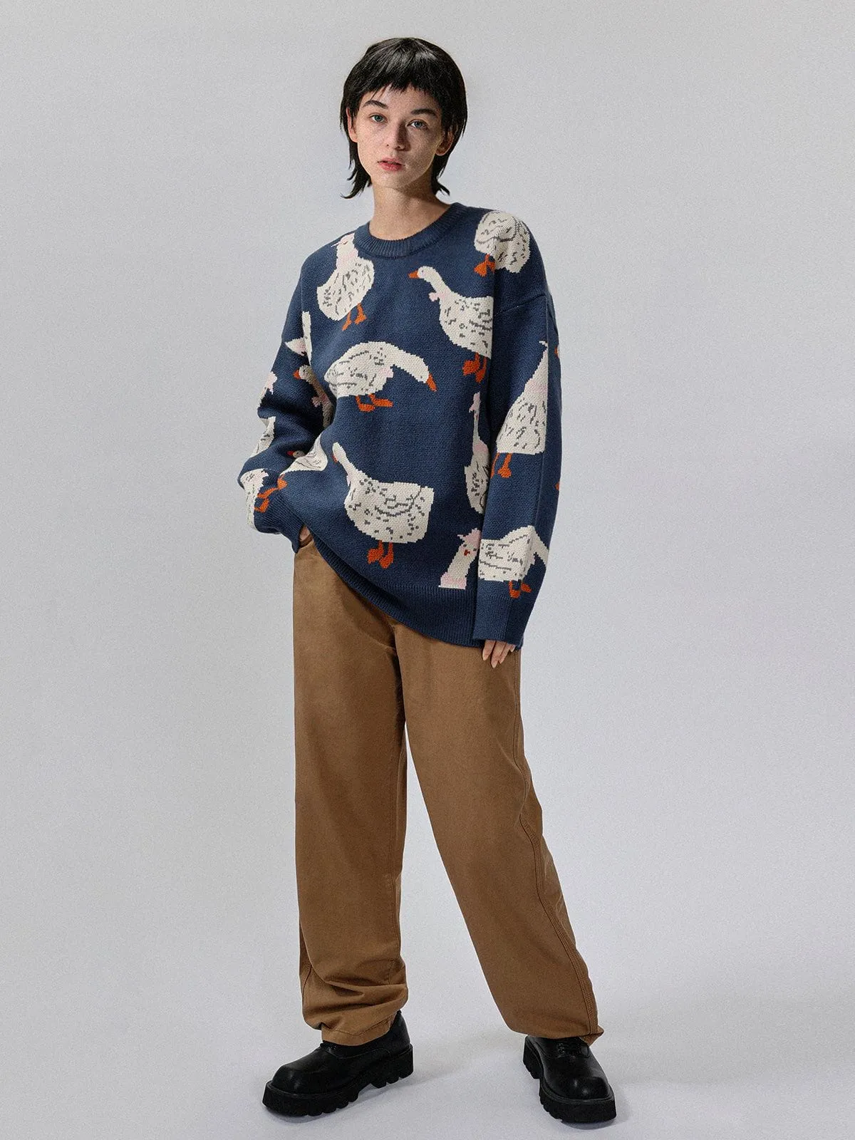 Rimiro - Cute Duck Knit Sweater