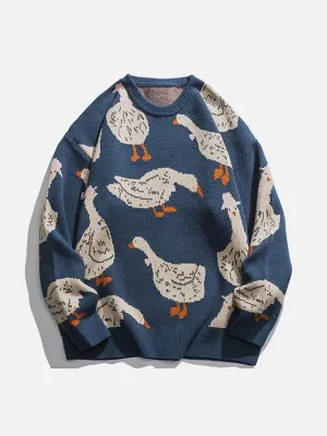 Rimiro - Cute Duck Knit Sweater