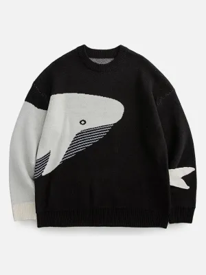 Rimiro - The Loneliest Whale Knit Sweater