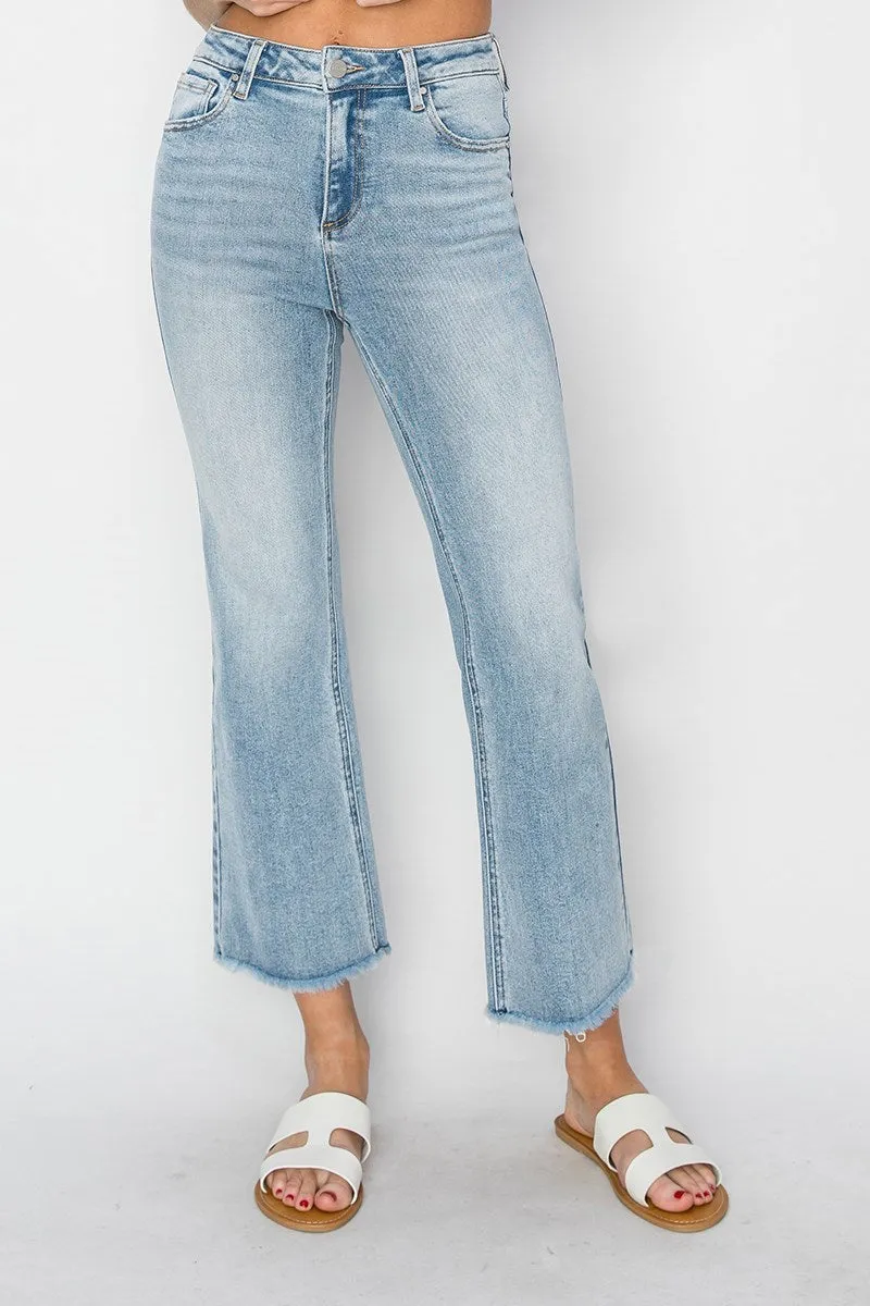 Risen High Rise Straight Ankle Length Jean