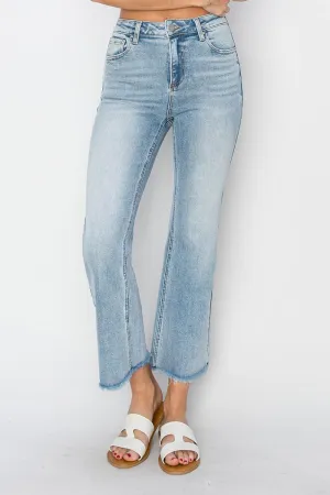 Risen High Rise Straight Ankle Length Jean