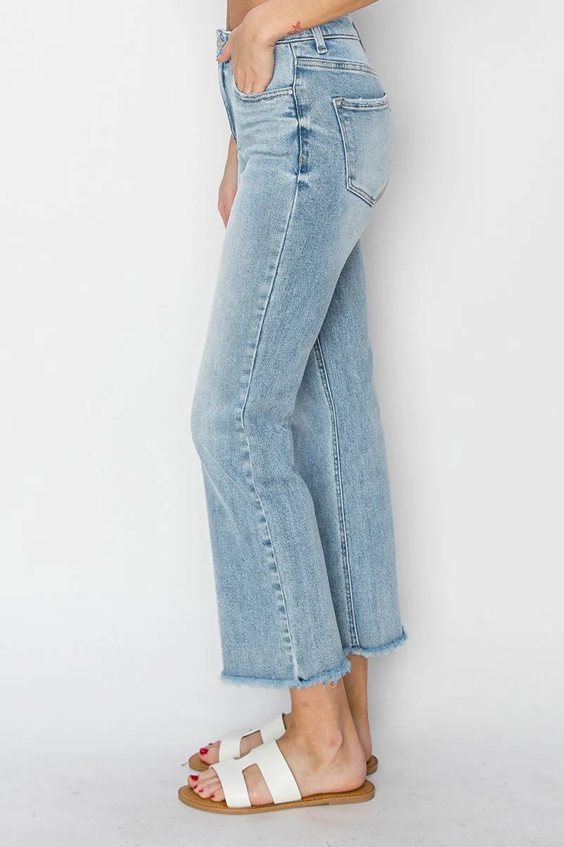 Risen High Rise Straight Ankle Length Jean