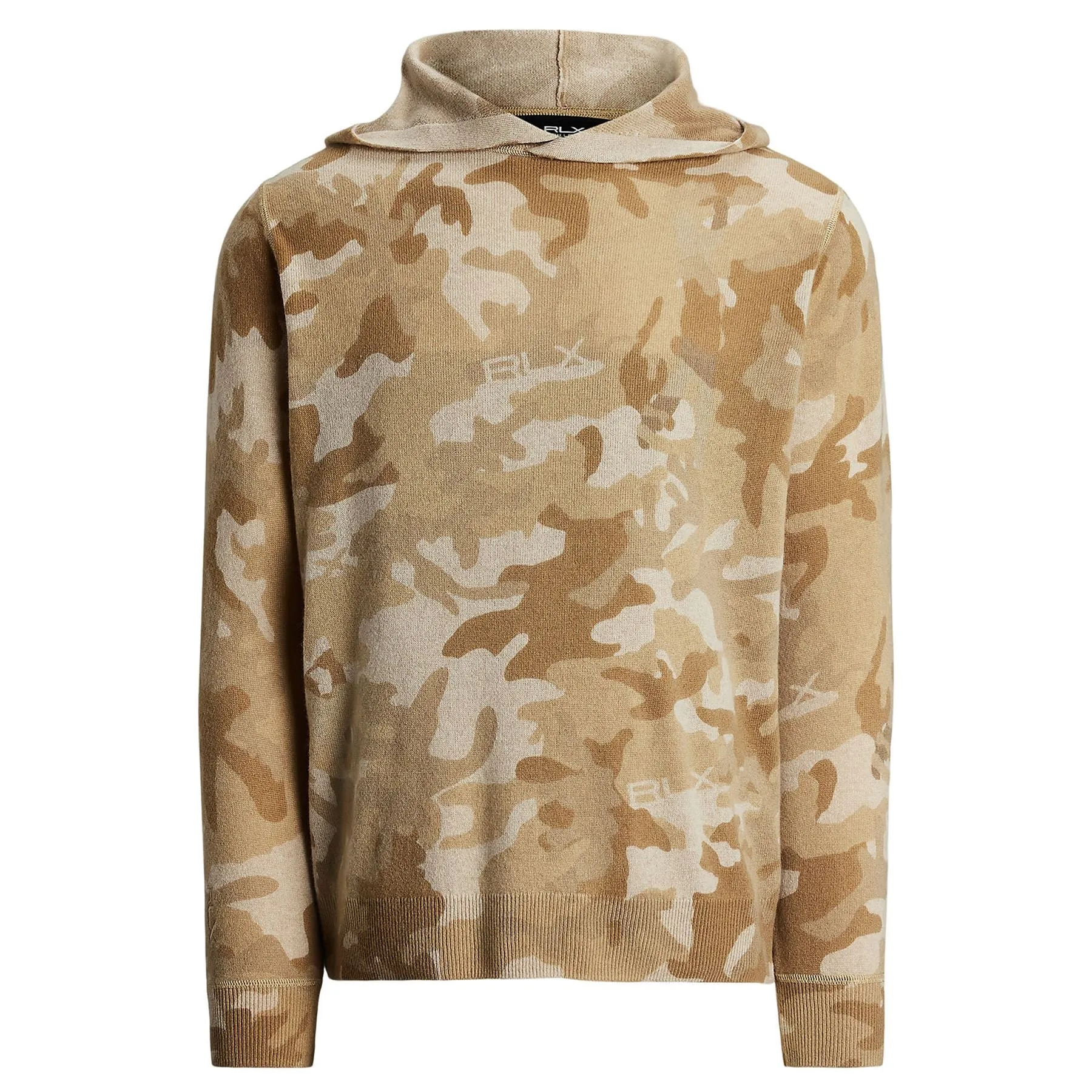 RLX Cashmere Pullover Hoodie Camel Combo
