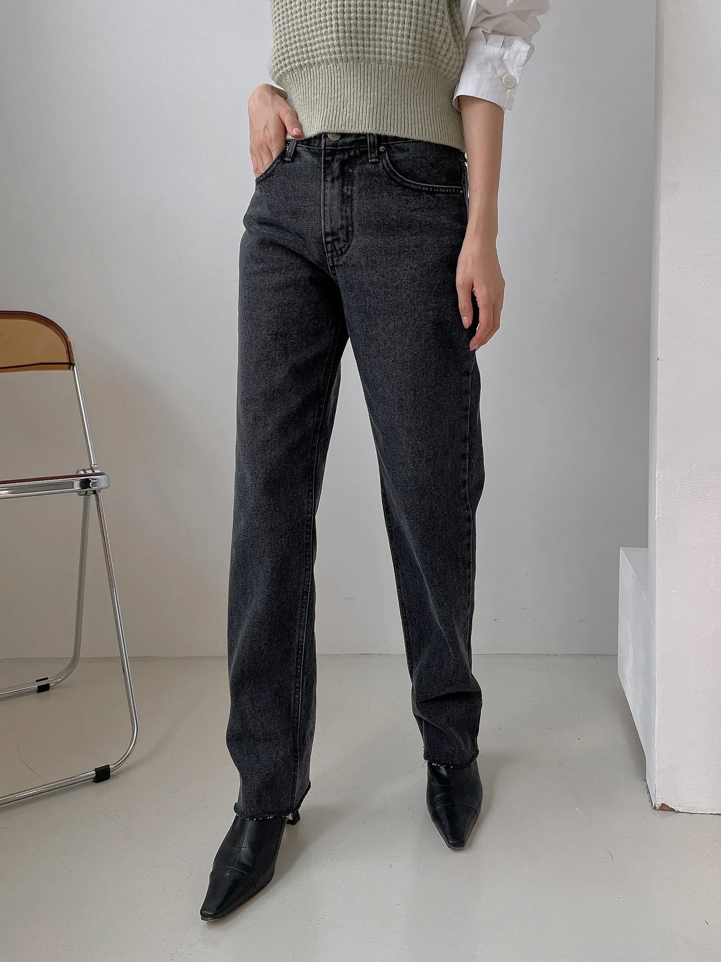 Roll up Semi-Wide Jean