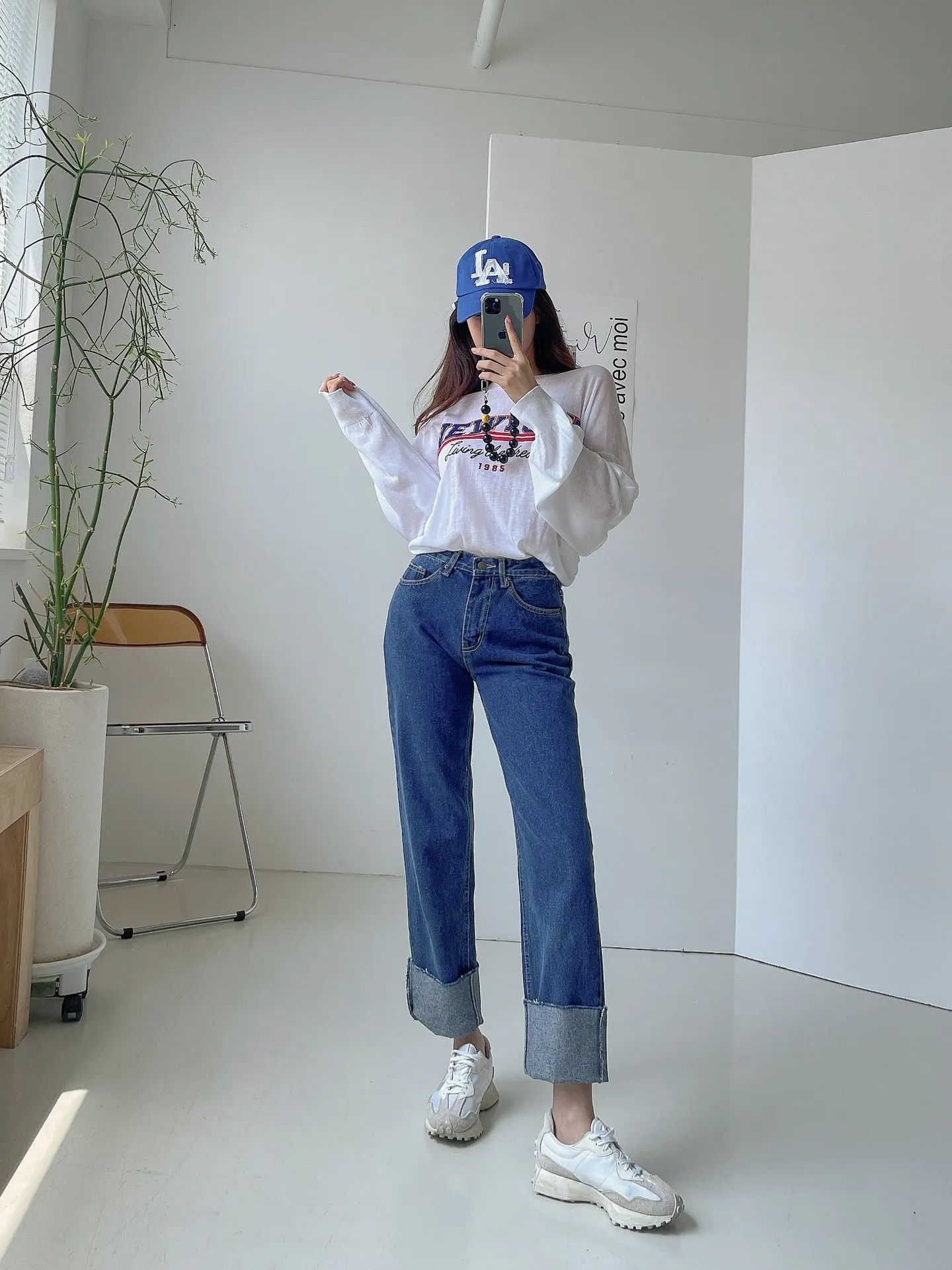 Roll up Semi-Wide Jean