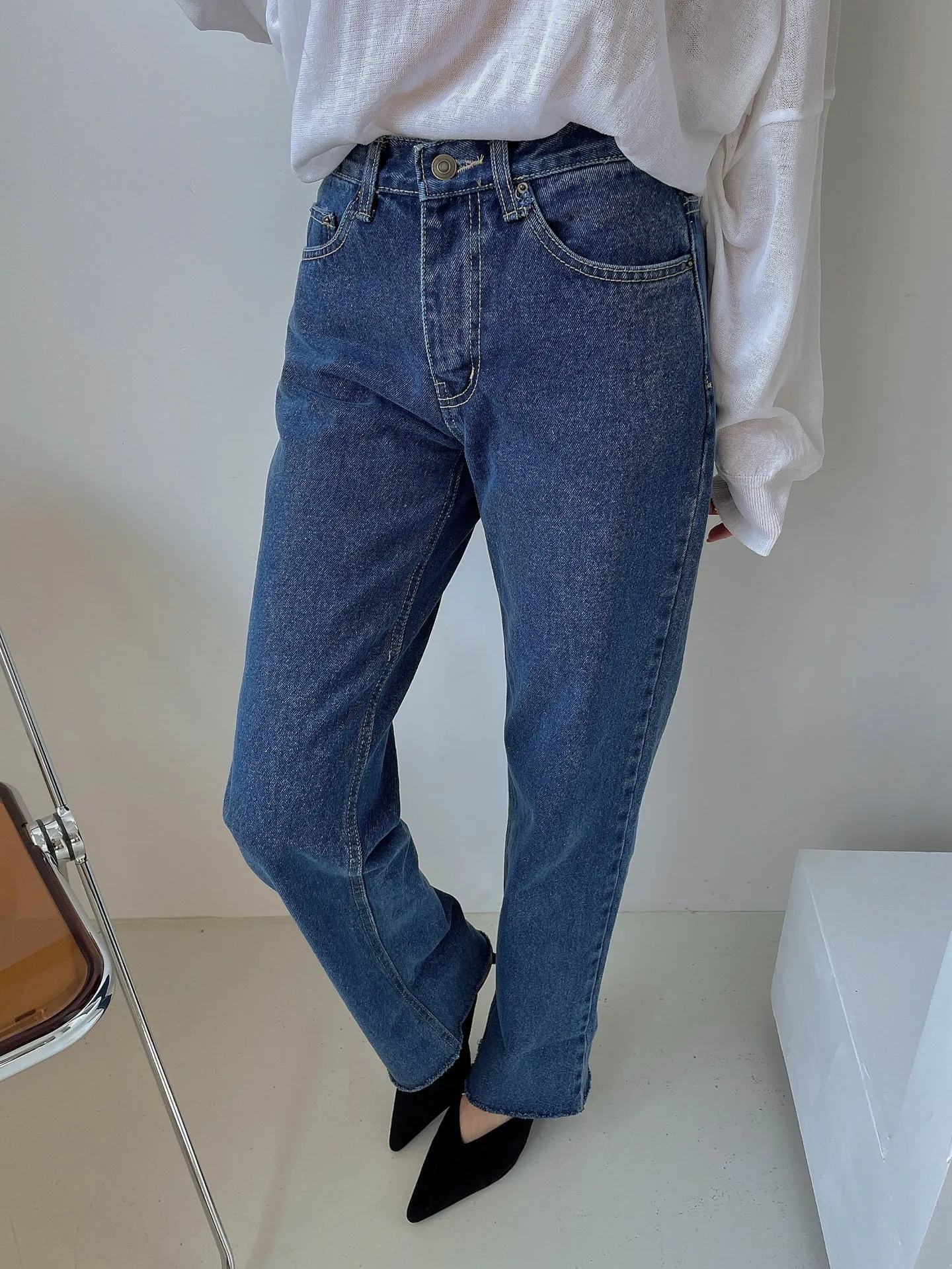 Roll up Semi-Wide Jean