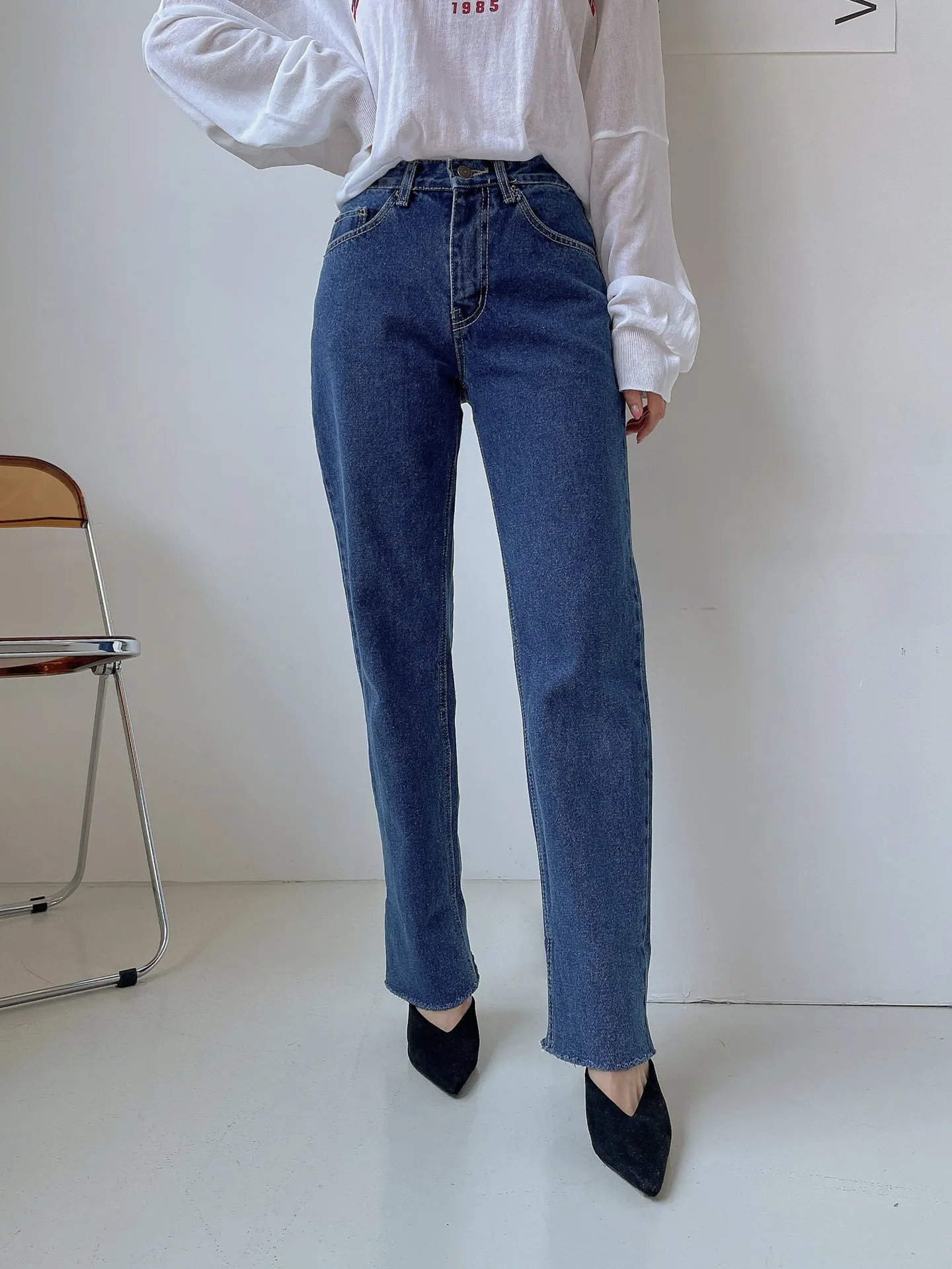 Roll up Semi-Wide Jean