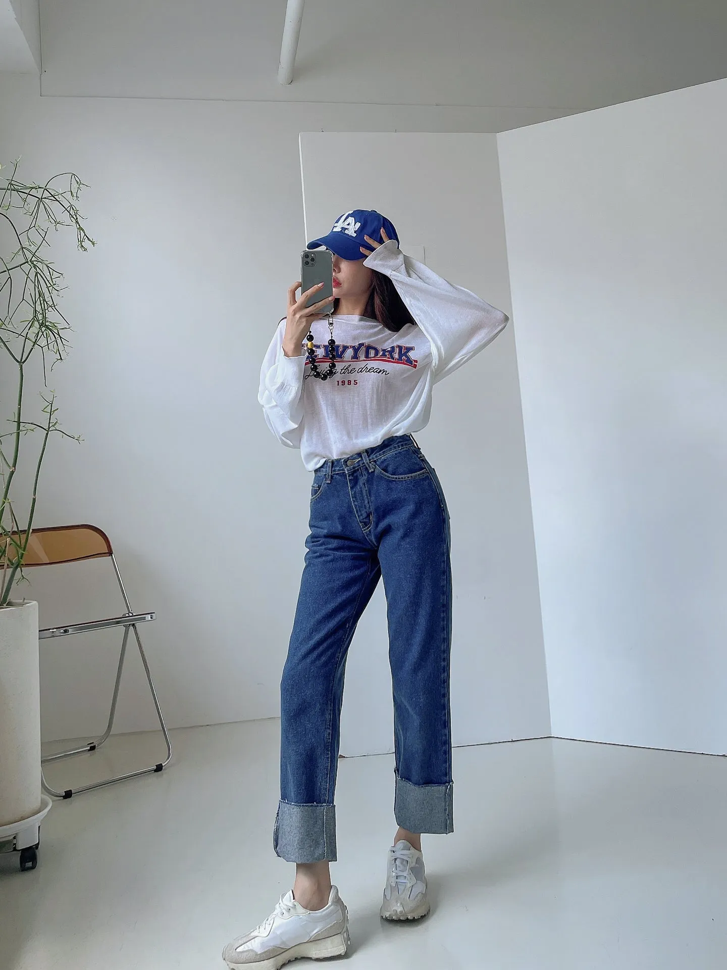 Roll up Semi-Wide Jean