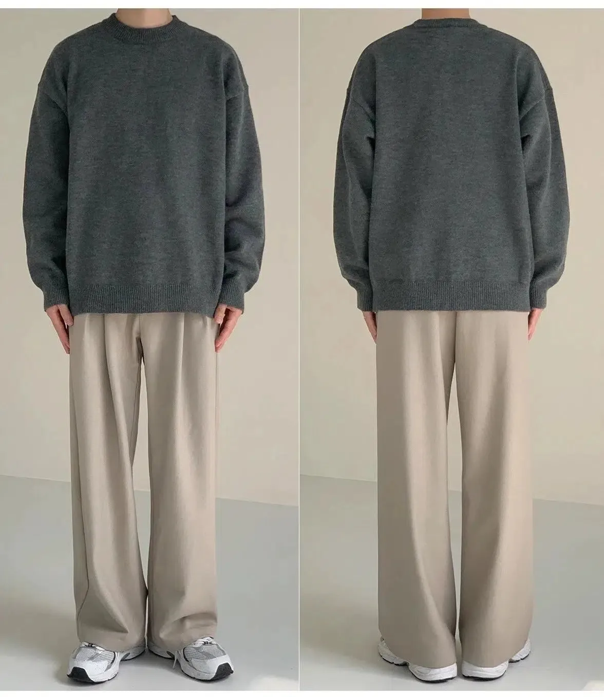 Round Neck Pullover Sweater