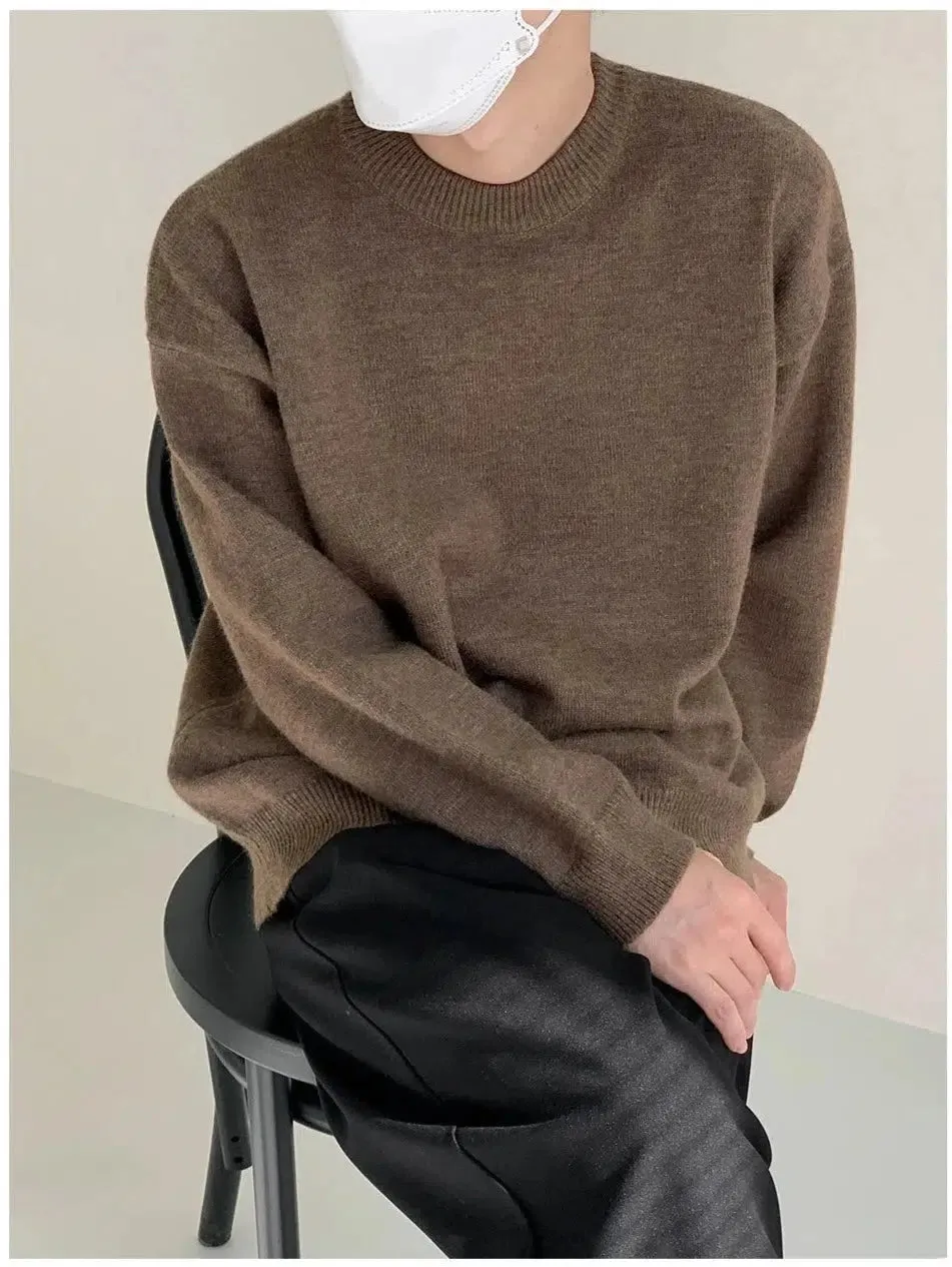 Round Neck Pullover Sweater