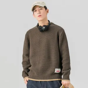 Round Neck Two-piece Knitted Sweater