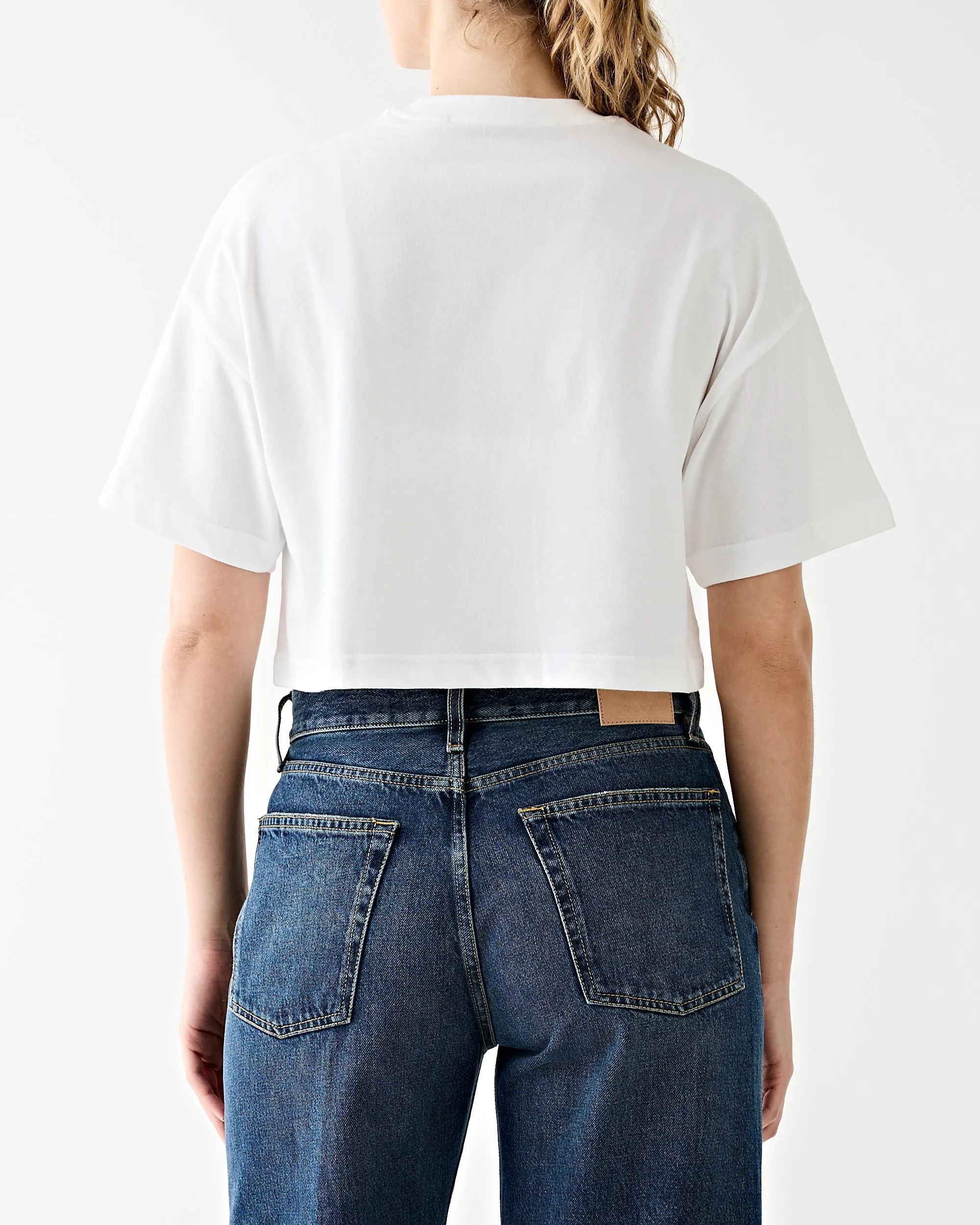 Roxy Oversized Cropped Tee White
