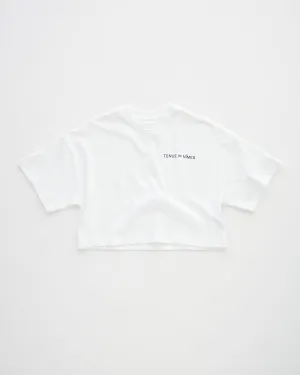 Roxy Oversized Cropped Tee White
