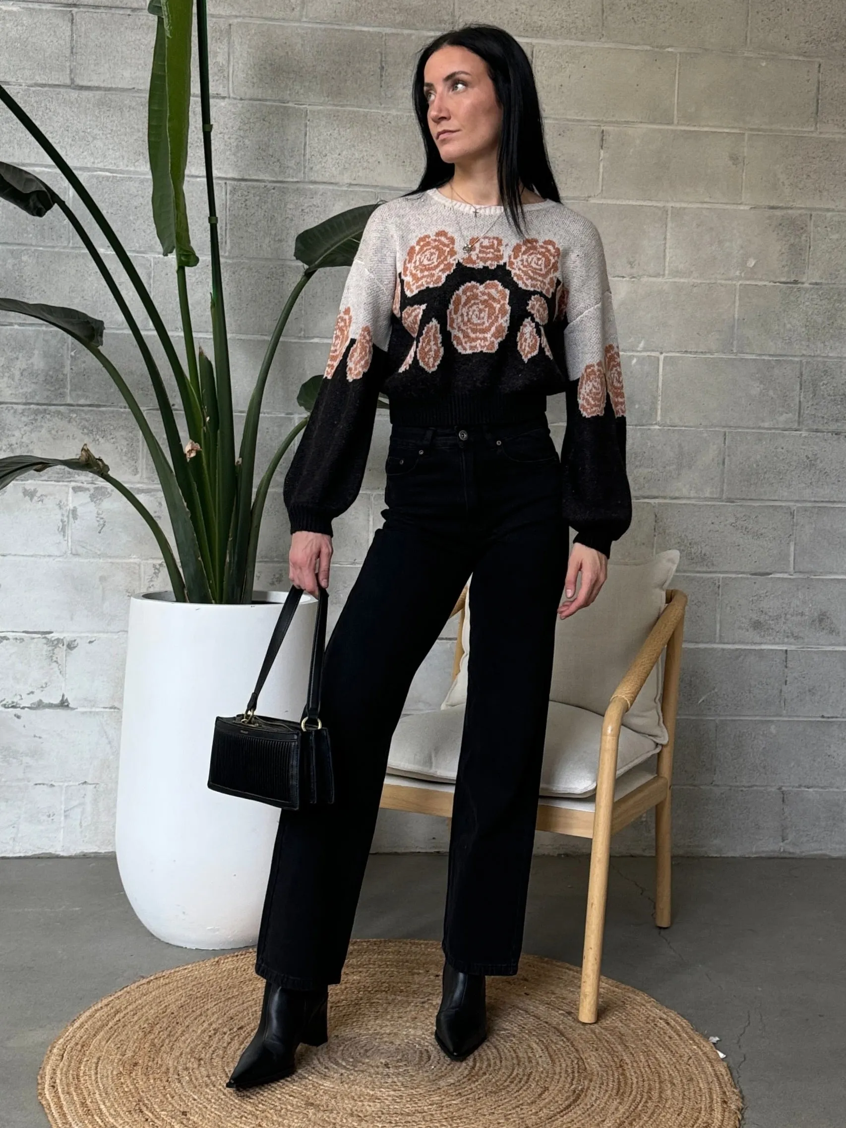 SALTWATER LUXE Mimi Floral Sweater