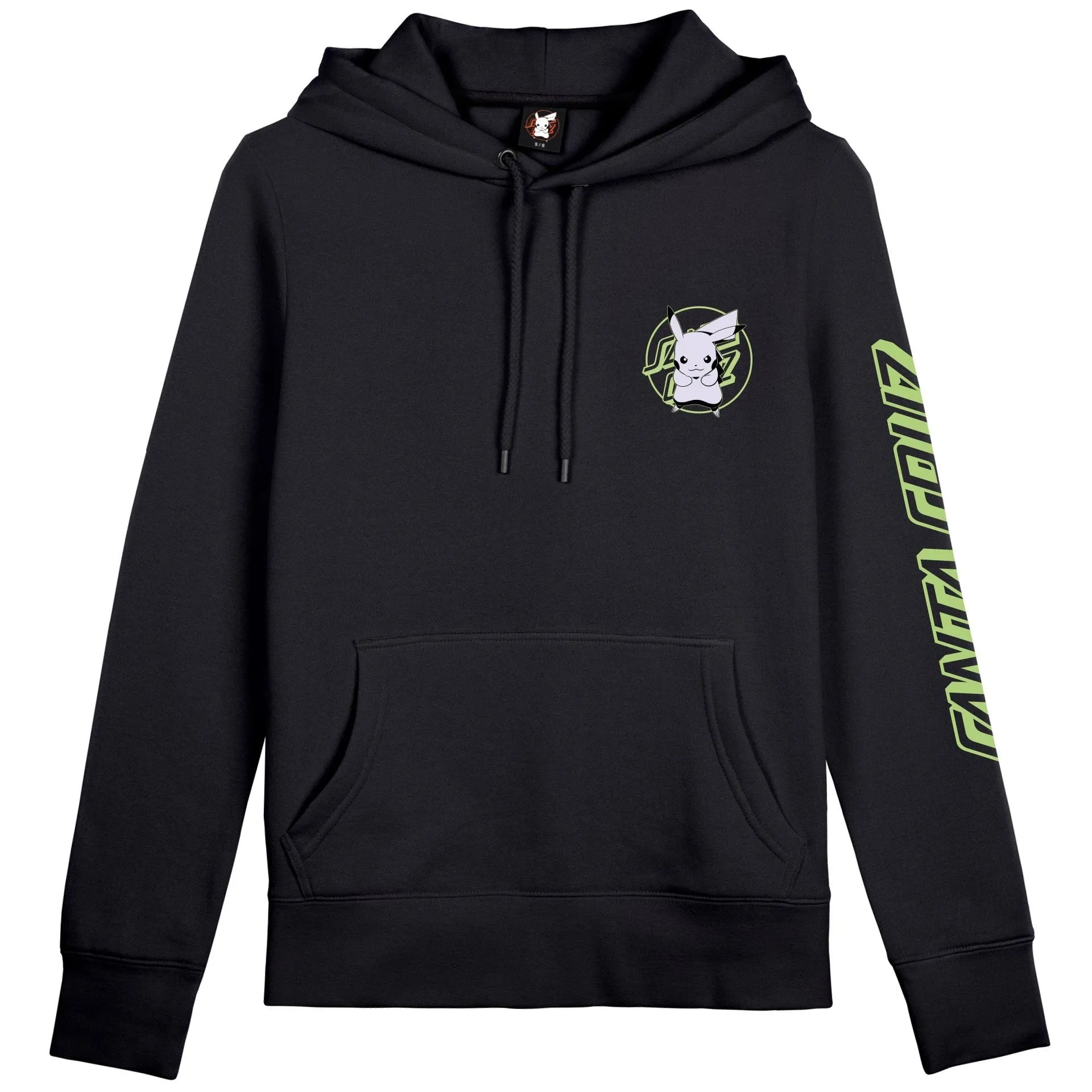 Santa Cruz x Pokemon Womens Pikachu Dot Hoodie - Black