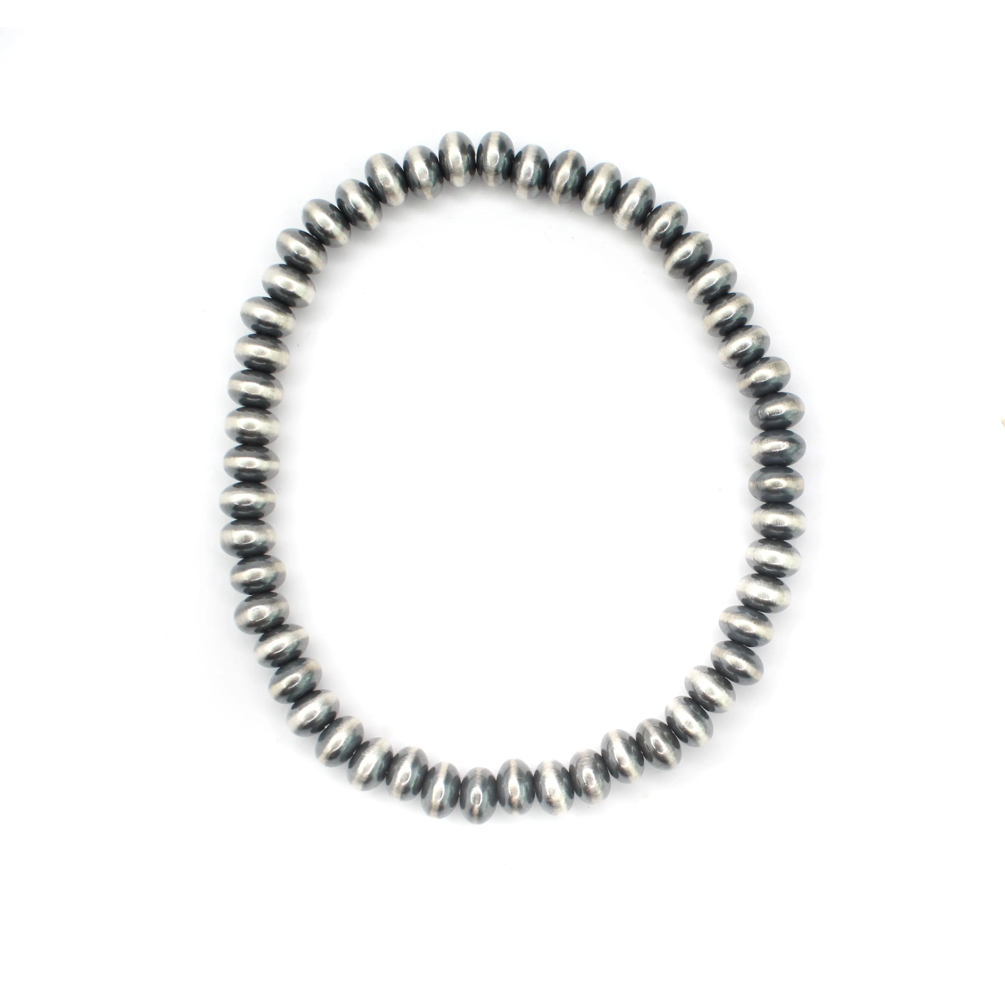 Saucer Navajo Pearl Stretch Bracelet - 5mm