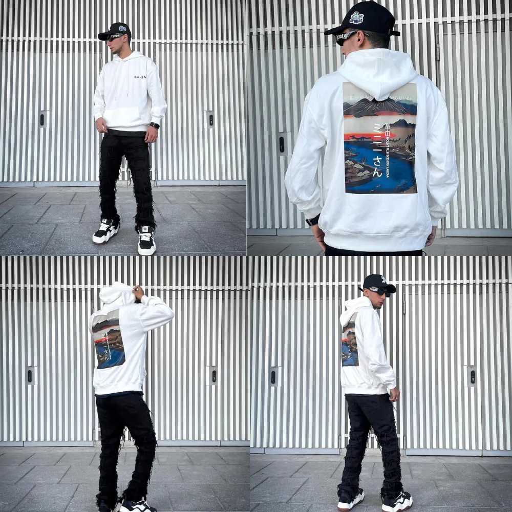 Scenery Print Hoodie