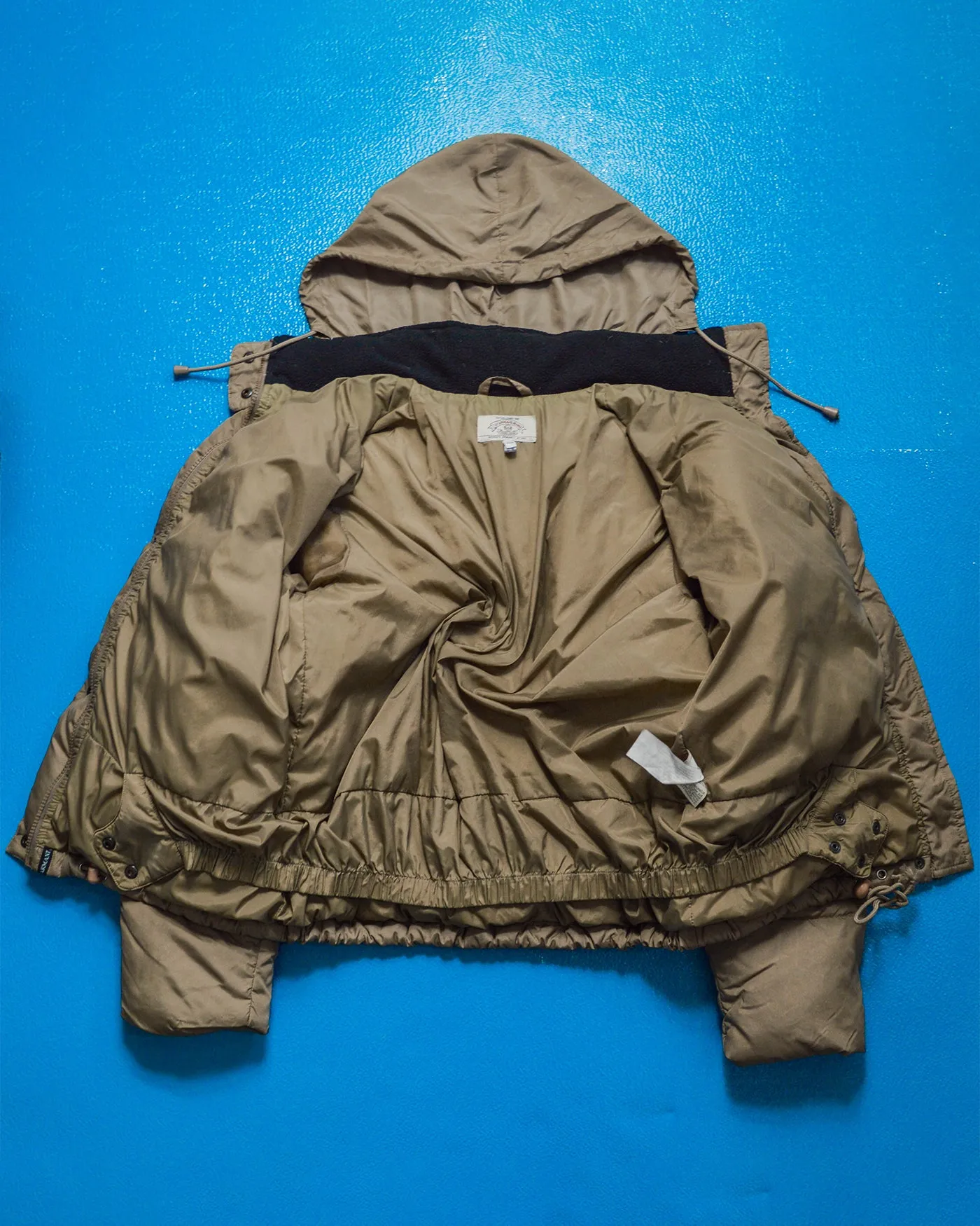 Short Minimal Beige Puffer Jacket (~S~)