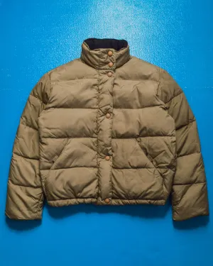 Short Minimal Beige Puffer Jacket (~S~)