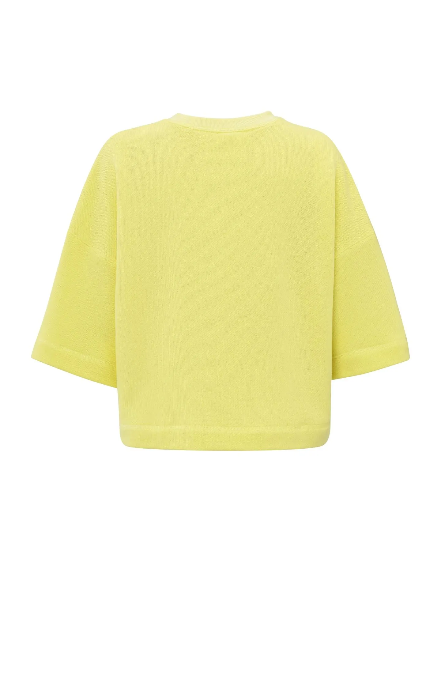 Short-sleeve sweatshirt with relaxed fit