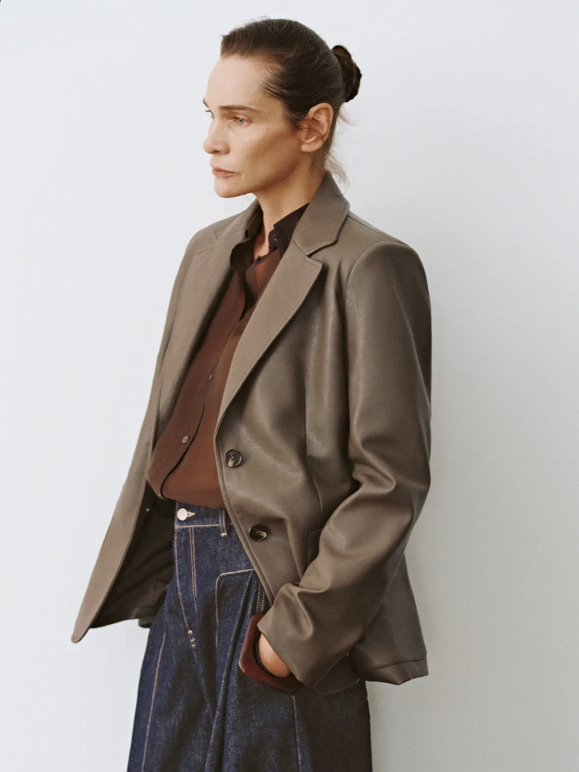 Single Breasted Leather Jackets