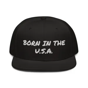 Snapback Hat "2052-0041 Born In The U.S.A. (White Logo)"
