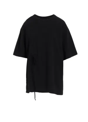 SOFT JERSEY T-SHIRT WITH GATHERED STRINGS