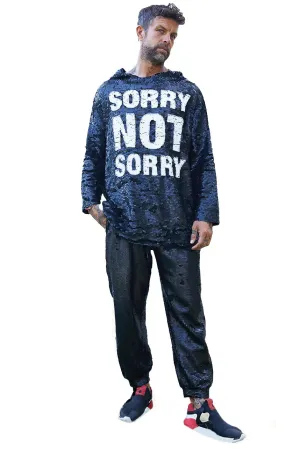 Sorry Not Sorry Sequin Maxi Hoodie
