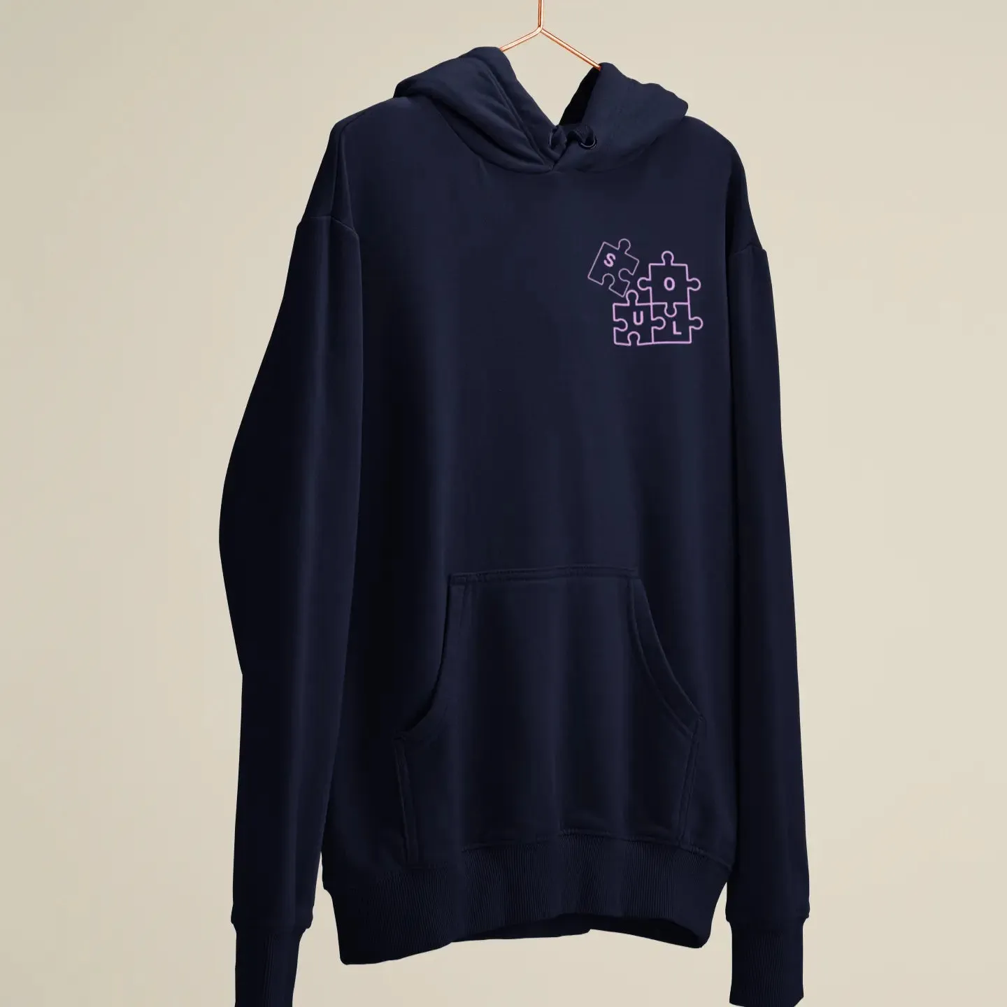 Soul Mate Matching Couple Embroidered Unisex Hoodies