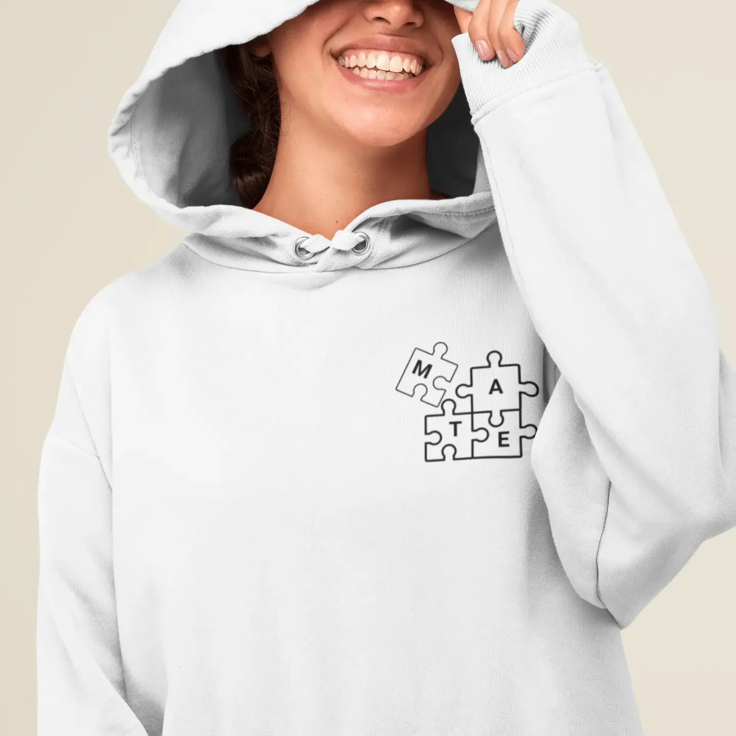Soul Mate Matching Couple Embroidered Unisex Hoodies