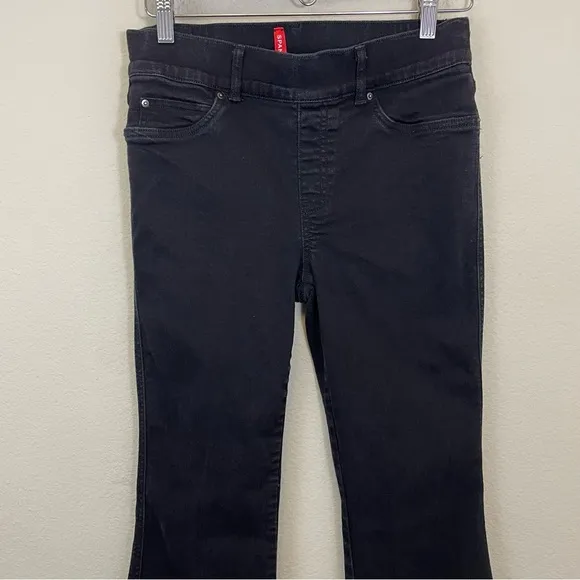 SPANX Black Flare Leg High Rise Shape Jeans Size M
