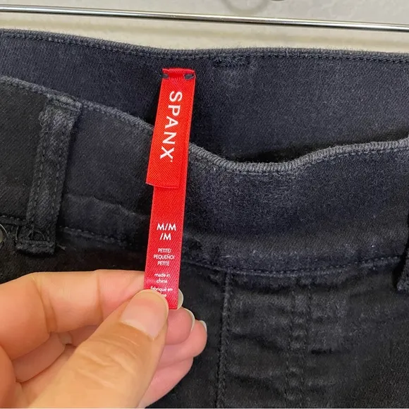 SPANX Black Flare Leg High Rise Shape Jeans Size M